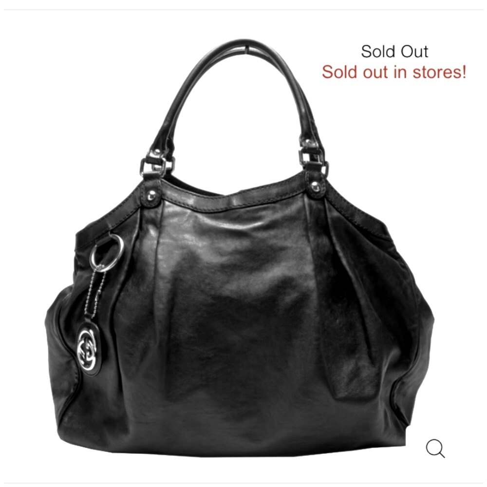 ❤️ HUGE ❤️ X LARGE SUKEY GUCCI LEATHER HOBO BAG